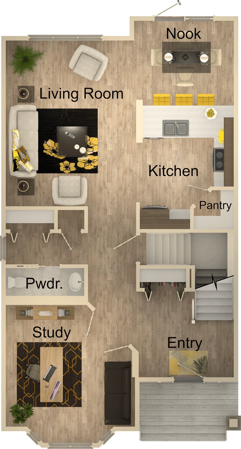 The Inglewood main floor plan