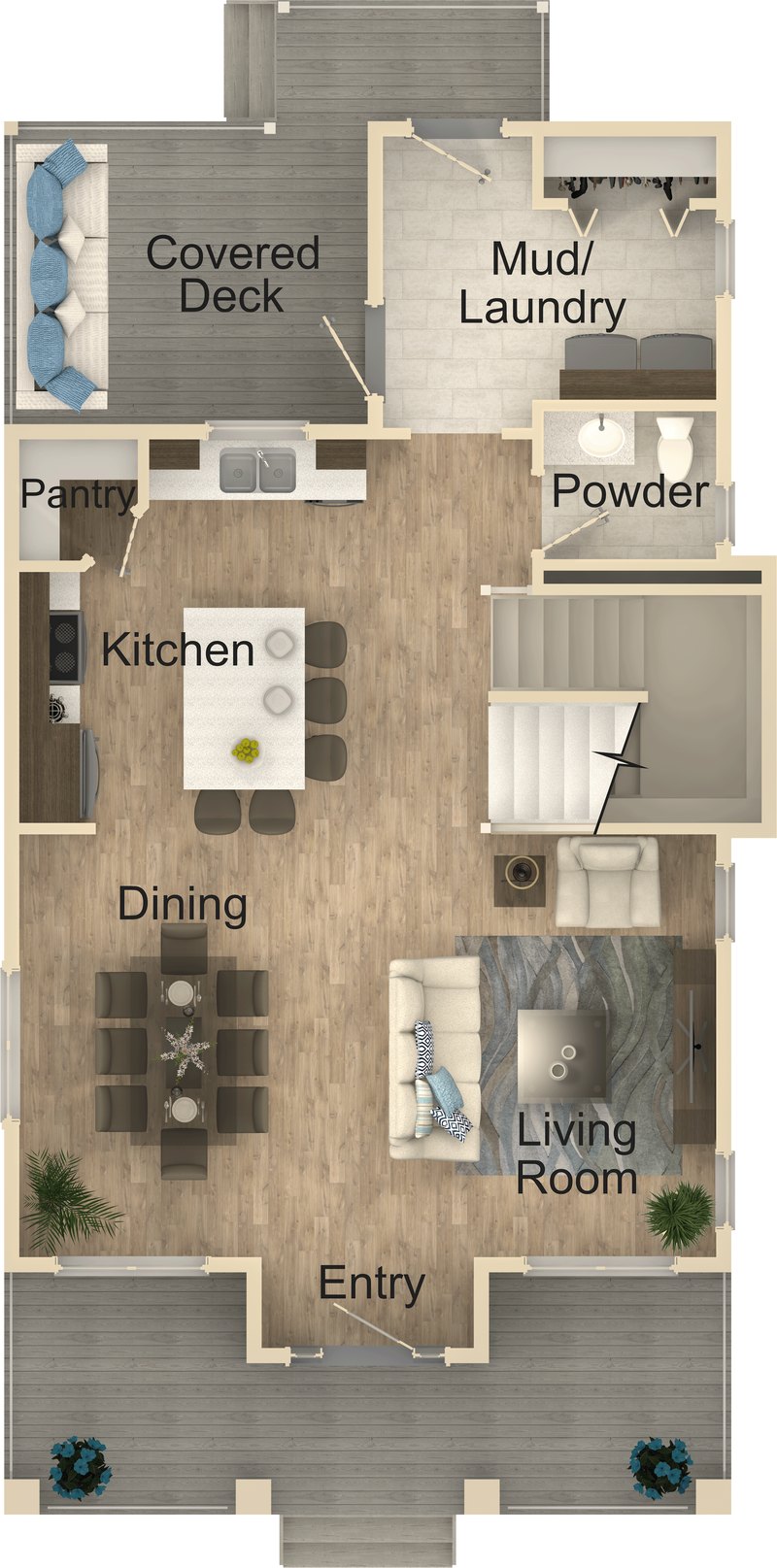 The Wendel main floor plan